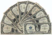 USA, set of banknotes 1 dollar (10 pcs)