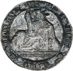France - Defontaine, Notaire à Lille (Tin, 5.77 gr, 36 mm). Very Fine.