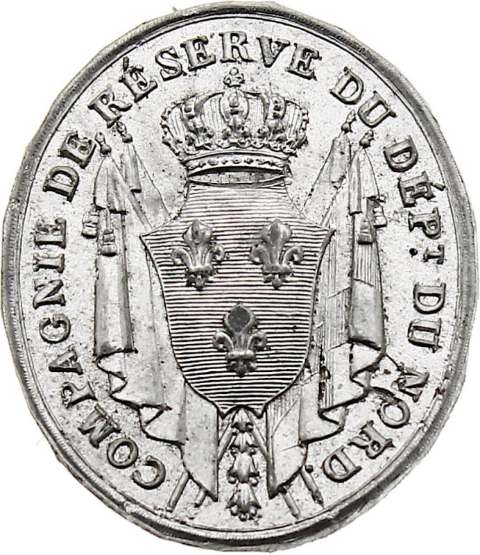 France - Compagnie de Réserve du Département du Nord (Lille) (Tin, 3.74 gr, 25 m...