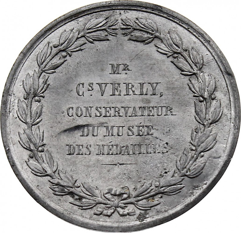 France - Verly, Conservateur du Musée des Médailles de Lille (1858-1872) (Tin, 4...