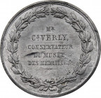 France - Verly, Conservateur du Musée des Médailles de Lille (1858-1872) (Tin, 4.73 gr, 36 mm). Very Fine.