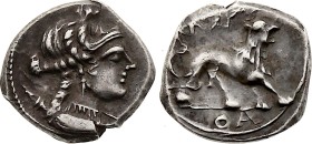 CELTIC, Gaul. Massalia (Marseille). Drachm (circa 130-120 BC) (Silver, 2.84 gr, 17 mm) cfr. LT 1064. Extremely Fine.