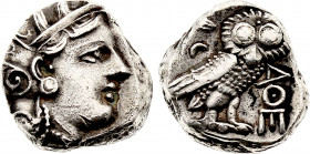 GREEK. ATTICA. Athens, Tetradrachm (circa 393-294 BC) (Silver, 16.82 gr, 21 mm) Very Fine, Cleaned.