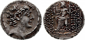 GREEK. SELEUCID KINGDOM. Philip I, Tetradrachm (circa 95-75 BC) (Silver, 15.30 gr, 26 mm) Extremely Fine.