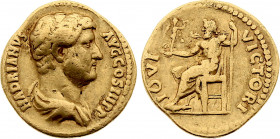 ROMAN EMPIRE. Hadrian (117-138 AD). Aureus (134-138 AD) (Rome mint) (Gold, 7.10 gr, 19.5 mm) Cohen 863, RIC 251. Very Fine.