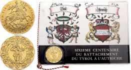 Austria - Ferdinand III (1637-1657), 2 Ducat "1642" (1963) (Hall mint) (Gold, 7.00 gr, 27 mm) KM X M29. Uncirculated.