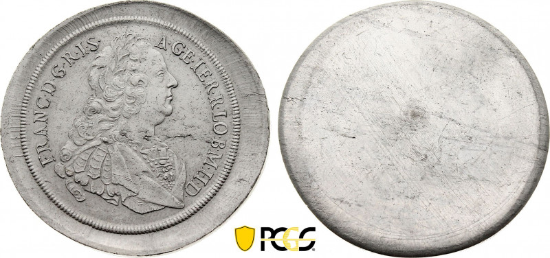 Austria - Franz I (1745-1765), Uniface Obverse Tin Trial Thaler (1751) (Tin, 42....