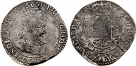 Belgium - Brabant - Philip IV (1621-1665), Ducaton 1651 (Antwerp mint) (Silver, 32.50 gr, 44 mm) VGH 327-1b, Vanhoudt 642, KM 72.1. Very Fine.