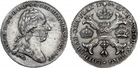 Belgium - Brabant - Joseph II (1780-1790), Kronenthaler 1784 (Brussels mint) (Silver, 29.37 gr, 39 mm) Vanhoudt 852, KM 32. Very Fine.