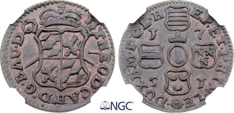 Belgium - Liege - Johann Theodor of Bavaria (1744-1763), Liard 1751 (Liege mint)...
