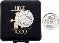 Belgium - Baudouin I (1951-1993), Module of 20 Francs 1980 (Platinum, 8.00 gr, 21 mm) Proof Uncirculated.