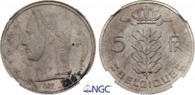 Belgium - Baudouin I (1951-1993), Silver essai 5 Francs 1948 (Silver, 6.60 gr, 24 mm) Bogaert 2784. NGC MS63