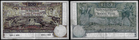 Belgium - Banque Nationale de Belgique, 100 Francs 27.10.1908. Pick 70. Very Fine, Restored.