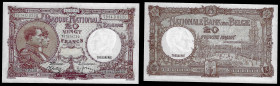 Belgium - Banque Nationale de Belgique, 20 Francs 12.03.1940. Pick 111. Uncirculated.