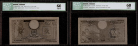 Belgium - Banque Nationale de Belgique, Photograph Archive Face and Back 500 Francs / 100 Belgas (01.02.1943). Pick Unlisted. ICG 60

Design similar t...