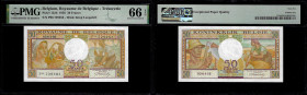 Belgium - Banque Nationale de Belgique, 50 Francs 03.04.1956. Pick 133b. PMG 66 EPQ