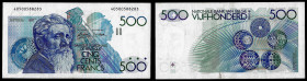 Belgium - Banque Nationale de Belgique, 500 Francs ND (1980-1981). Pick 141a. Extremely Fine.

Rare variety without signatures on back.