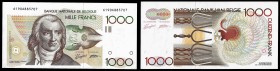 Belgium - Banque Nationale de Belgique, 1000 Francs ND (1980-1996). Pick 144a. About Uncirculated.