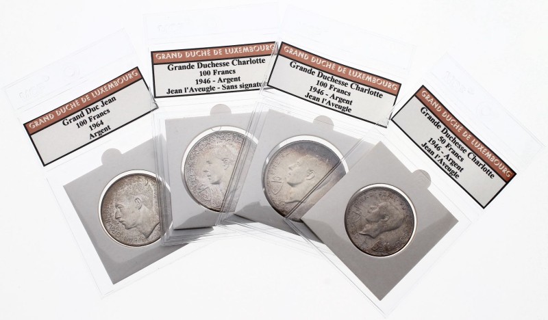 Luxembourg - Grand Duchy, Complete collection from 2 1/2 Centimes to 250 Francs ...