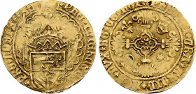 Netherlands - Holland - Philip the Fair (1482-1506), Florin d'or (1496-1506) (Dordrecht mint) (Gold, 3.27 gr, 25 mm) Delmonte 756. Very Fine.