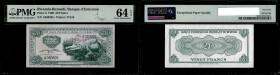 Rwanda-Burundi - 20 Francs 15.09.1960. Pick 3. PMG 64 EPQ