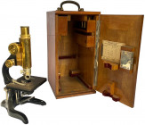 Belgium - Microscope by Leitz Wetzlar (circa 1910)

Original microscope used by the engravers of the Royal Mint of Belgium, in original timber case co...