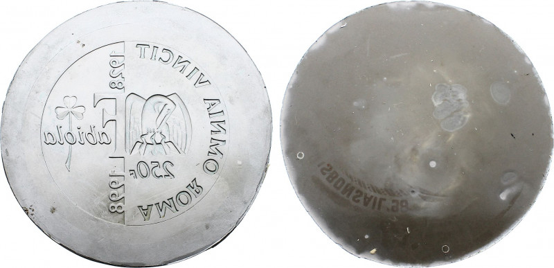 Belgium - Albert II (1993-2013), 250 Francs 1998 Reverse Negative Plaster Model ...