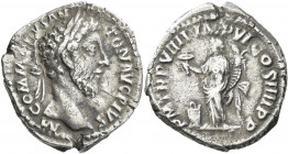 Commodus (166 - 177 - 180 - 192): AR-Denar, ANUNDANTIA, 3,06 g, Cohen 445, mit altem handschriftlichem Beschreibungszettel, sehr schön - vorzüglich.
...
