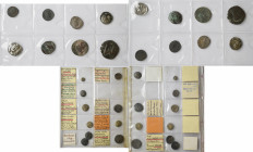 Antike: Lot 18 Münzen, teils bestimmt. Darunter auch NP / Sammleranfertigungen. Gekauft wie gesehen, keine Rückgabe. Lot 18 coins, partly specified. I...