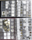 Alle Welt: Zwei Alben und eine Tüte mit diversen Münzen aus aller Welt. Die Münzen in den Alben sind fast alle bestimmt. Dabei auch Nominale und einig...