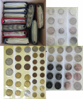 Alle Welt: 10 prallgefüllte Alben mit Münzen aus aller Welt. Überwiegend nach Ländern vorsortiert. Überwiegend Münzen nach 1950, aber auch ältere Münz...