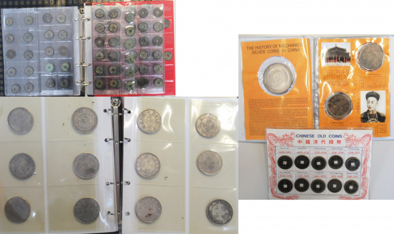 China: Album mit über 160 alten Cash Münzen, vermutlich viele Fälschungen dabei....