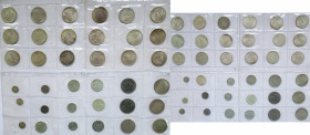 Vereinigte Staaten von Amerika: Kleines Lot diverser Münzen USA, dabei Morgan und Peace Dollar sowie bisschen Kleinmünzen.
 [differenzbesteuert]