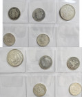 Vereinigte Staaten von Amerika: Lot 5 Münzen, dabei Morgan Dollar 1879, KM# 110 sowie 4 x ½ Dollar (1892, 1912, 1963 + 1964). Diverse Erhaltungen, Lot...