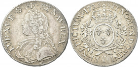Frankreich: Louis XV. 1715-1774: Ecu 1726 Y, Bourges. Gadoury 321, Davenport 1330. 29,24 g. Sehr schön - vorzüglich.
 [differenzbesteuert]