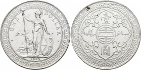 Großbritannien: George V. 1910-1936: Trade Dollar 1925, KM# T5. 26,93 g. Kleine Kratzer, Einhiebe im Feld, sonst fast vorzüglich.
 [differenzbesteuer...