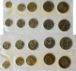 Sowjetunion: UdSSR / CCCP: Set / Kursmünzensatz 1965 mit 9 Münzen von 1 Kopeke bis 1 Rubel plus Jeton. Folie leider schon brüchig / beschädigt. Selten...