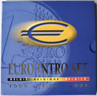 Belgien: Introset - Kursmünzensatz 1999-2000-2001 / Tripple Set. Beinhaltet die Umlaufmünzen 1c - 2€ der drei Jahrgänge. Einige Münzen nicht im Umlauf...