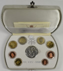 Vatikan: Johannes Paul II. 1978-2005: Kursmünzensatz 2003 pp, 1 Cent bis 2 Euro, mit Silbermedaille, im Samtetui, mit Zertifikat und Umverpackung (Pap...