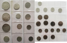 Lettland: Sammlung diverse Münzen aus Lettland von 1 Santims - 5 Lati. Insg. 31 Münzen.
 [differenzbesteuert]