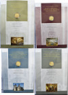 Deutschland: 9 x 100 Euro Goldmünzen der BRD 2002-2011 aus der Serie UNESCO-Welterbe als Goldnumisblätter - Ausgabe der Deutschen Post (ohne Fußball 2...