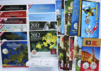 Österreich: Sammlung Kursmünzensätze (2003-2012) und Gedenkmünzen (11 x 5€, 10 x 10€).
 [differenzbesteuert]