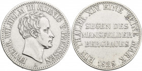 Preußen: Friedrich Wilhelm III. 1797-1840: Ausbeutetaler 1828, AKS 16, Jaeger 61, gereinigt, sehr schön - vorzüglich.
 [differenzbesteuert]
Gebotslo...