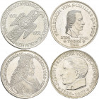 Bundesrepublik Deutschland 1948-2001: Die ersten Fünf. Von 5 DM Germanisches Museum (J. 388), über Schiller (J. 389), von Baden (J. 390) bis zum Eiche...