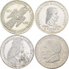 Bundesrepublik Deutschland 1948-2001: Die ersten Vier. Von 5 DM Germanisches Museum (J. 388), über Schiller (J. 389), von Baden (J. 390) bis zum Eiche...