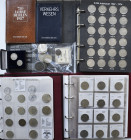 Deutschland: Kleine Sammlung mit Münzen aus Deutschland, dabei 2 DM Münzen der BRD, Album mit Münzen des Dritten Reiches inklusive Gedenkmünzen 2 + 5 ...