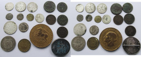 Deutschland: Hübsches Lot mit 18 diversen Münzen ca. 1700-1923. Dabei Albus, Pfennige, Heller, Kreuzer u.s.w.
 [differenzbesteuert]