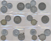 Umlaufmünzen 2 Mark bis 5 Mark: Lot 11 Münzen, 9 x Kaiserreich und 2 x Weimarer Republik. Bayern 3 Mark 1910, 1911, 2 Mark 1911, / Preußen 5 Mark 1875...