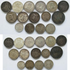 Umlaufmünzen 2 Mark bis 5 Mark: Lot 11 Münzen aus dem Kaiserreich und 4 aus dem Dritten Reich.
 [differenzbesteuert]