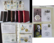 Bundesrepublik Deutschland 1948-2001: DM Münzen als Numisbriefe: Über 300 verschiedene Numisbriefe in 7 Alben und lose, überwiegend aus dem Hause Bore...